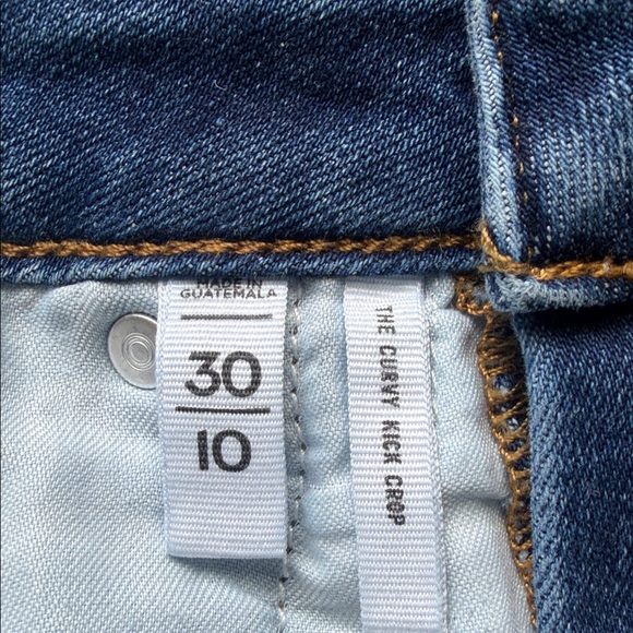 LOFT Dark Indigo Cropped Straight Jeans - Picture 8 of 8